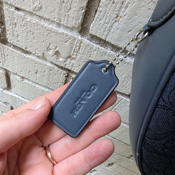 Coach Navy Shoulder Bag - Picture 3 of 5